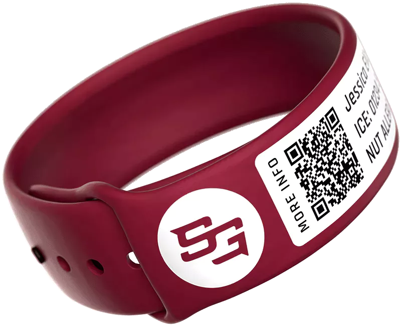 Sports Guardian 3D wristband red